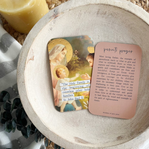 Parent's Prayer Prayer Card - Catholic Family - Domestic Church - Catholic Prayer - Catholic Devotion - Prayer for Parents