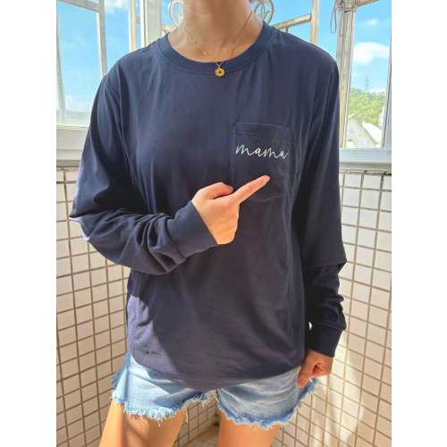 Pocket Mama Long Sleeve Nursing Tee