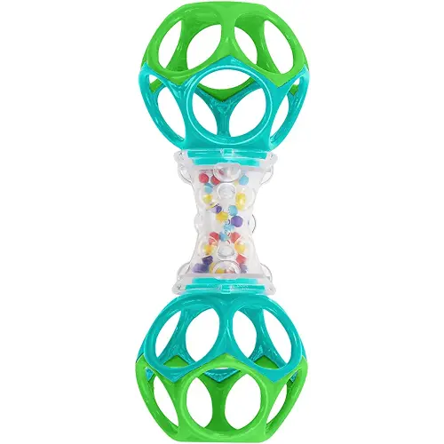 Bright Starts Oball Shaker Rattle Toy, Ages Newborn +