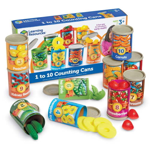 Learning Resources 1-10 Counting Cans Set, Preschool Toys, Ages 3+