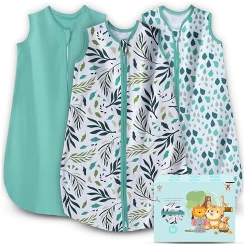 Cute Castle Baby Sleep Sack - Lightweight 100% Cotton 2-Way Zipper TOG 0.5 Infant Wearable Blanket