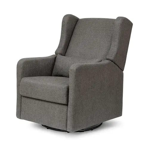 DaVinci Carter’s Arlo Glider Recliner Nursery Chair - Water & Stain Resistant Glider Rocking Chair for Nursery - GREENGUARD Gold, FSC & Certi-PUR US Certified - Cozy Swivel Rocker Recliner - Charcoal
