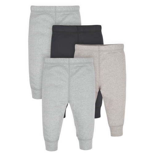 Gerber Baby Boys Active Pants, 4-Pack, (Newborn - 24 Months)