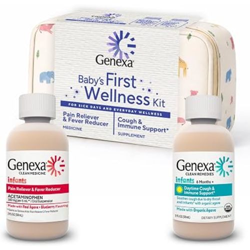 Genexa Baby's First Sick Day Kit, Made Clean, Gift Set for Infant & Toddler