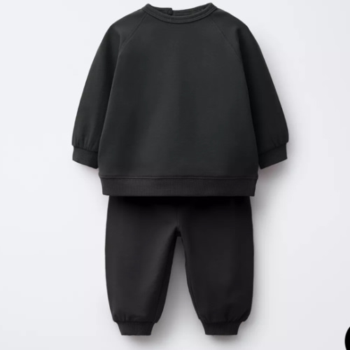 SWEATSHIRT AND JOGGER PANTS SET - Black | ZARA United States