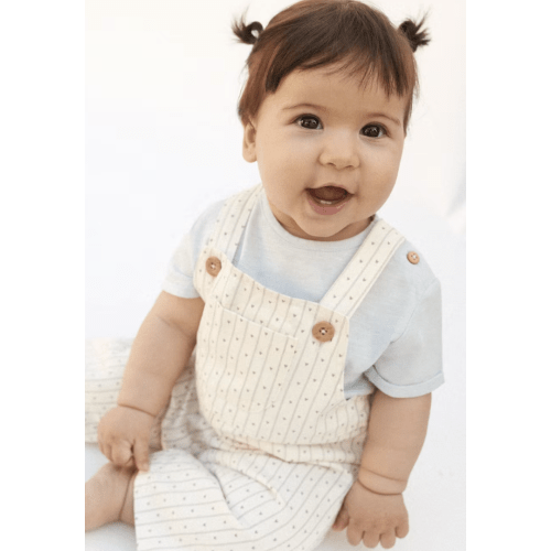 Denim dungarees stripes