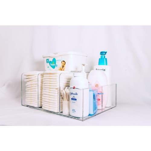 LELLOBABY™ - Deluxe Lucite Acrylic Diaper Caddy