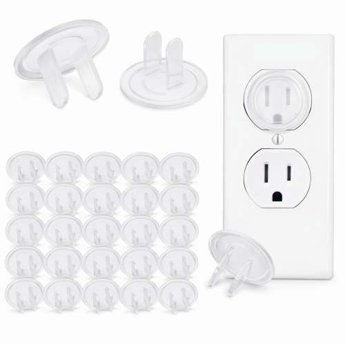 stcellnmex 50 Pcs Outlet Covers Bulk Plug for Electrical Outlets Easy Install Socket Sturdy Safe Secure Proofing Kit for Home Office