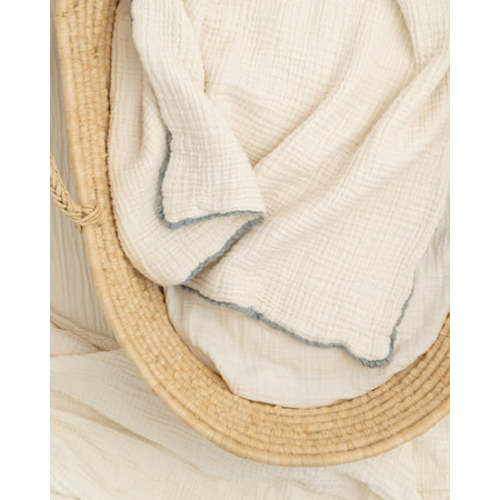 Soft, Heirloom Lace Baby Blanket | Organic Cotton Gauze | Willaby – willaby