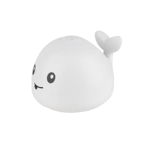 Water Spray Toy Baby Bath Toys, Toddler Bathtub Toys for Kids Ages 1-3, Light Up Whale Bath Sprinkler, Pool Water, Infant Baby Toys 6-12-18 Months, Bathtub Fountain (White)