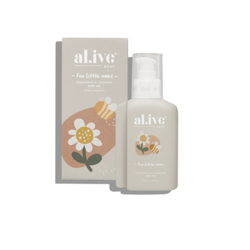 CHAMOMILE & LAVENDER BABY OIL – al.ive body