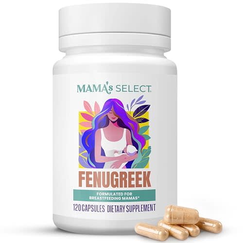Organic Fenugreek Lactation Supplement – Breastfeeding, Boost Milk Supply | Herbal fenugreek capsules to increase milk supply for nursing moms, vegan, allergen-free, non-GMO, USA-made, digestive aid