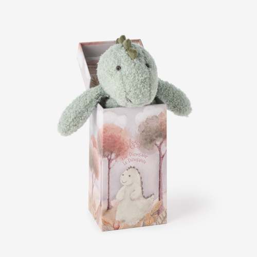 Dinosaur Snuggler Plush Security Blanket W/ Gift Box – Elegant Baby