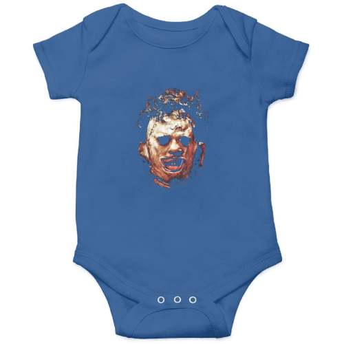 Leatherface Portrait Horror Baby Onesies Kids's Short Sleeve Onesie 12M Royal sold by Xanderquinndyma | SKU 2483606431 | Printerval