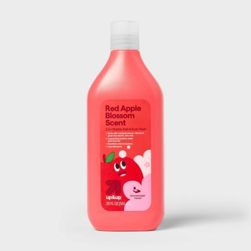 Kids' Bubble Bath + Body Wash - Red Apple Blossom - 20 fl oz - up&up™: Paraben-Free, Silicone-Free, Liquid, Recommended for Normal Skin