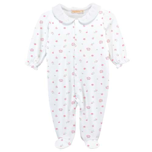 Printed Footie, Tiny Rosebud