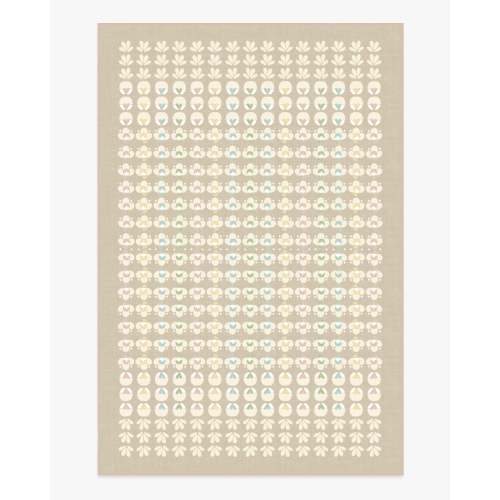 Ditzy Daisy Neutral Rug | Ruggable US