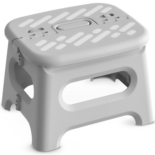 Lock 'n Step 8.6" Folding Step Stool (Gray)