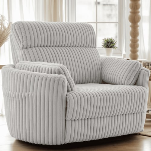 Gelloan Oversized Power Recliner Chairs for TWO Person Faux Fur Electric Extra Large Recliners Soft Overstuffed Reclining Theater Seating for Living Room with USB Port,34" Seat Width