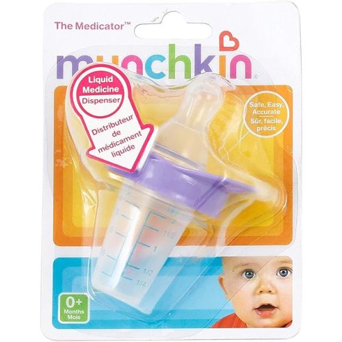 Munchkin Inc. - The Medicator Liquid Medicine Dispenser 0 Months+ - 1 Pack (Color May Vary)