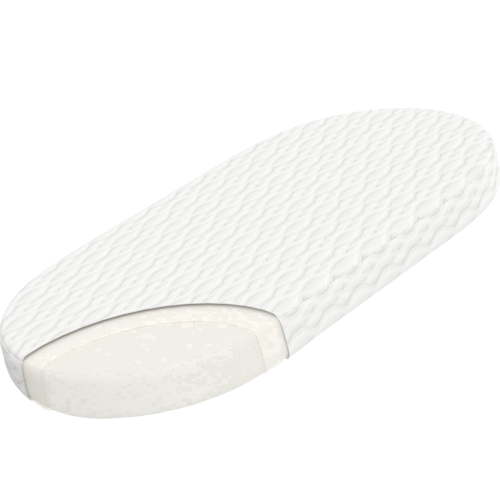 Wellzee Baby Crib Mattress Oval 30"x15", Firm Flat Sleeping Surface, Breathable & Washable Cover, Standard Size Infant Mattress