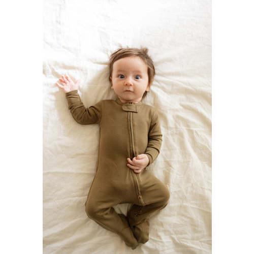Organic Pima Cotton Baby Sleeper in Oliver