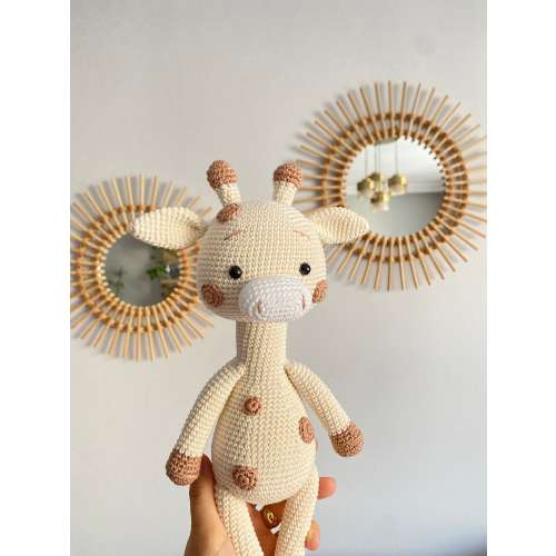 Adorable Amigurumi Giraffe Sleeping Toy, Perfect Crochet Baby Gift