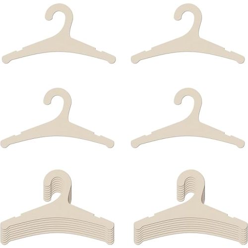20 Packs Wooden Baby Hangers for Clothes, 9 Inch Wood Newborn Baby Girl Boy Hangers for Nursery Cute Kids Toddlers Children Infant Hanger for Baby Shower Crate Closet Clothing Storage