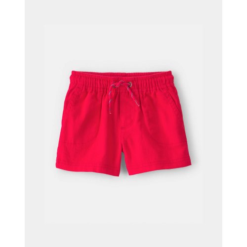 Baby Boy Twill Shorts - Red | Carter's