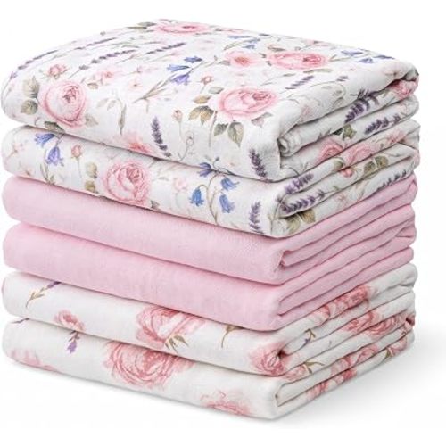 GLLQUEN BABY Muslin Swaddle Blankets Girl Receiving Blankets for Newborn