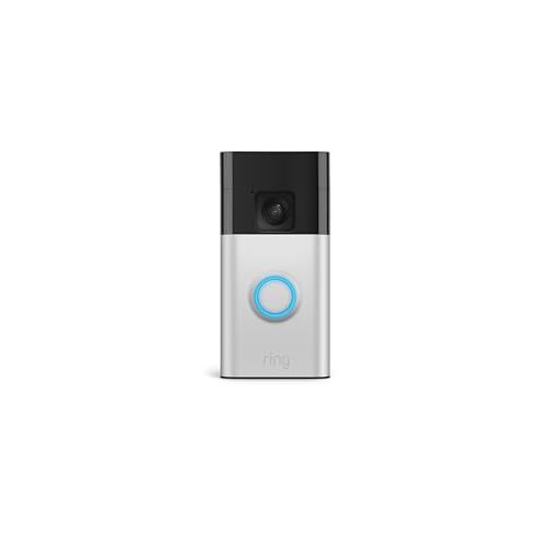 Ring Battery Doorbell (newest model), Home or business security with Head-to-Toe video, Live View with Two-Way Talk, and Motion Detection & Alerts, Satin Nickel