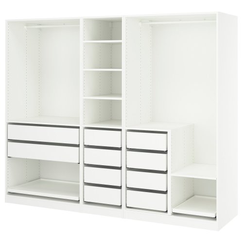 PAX Wardrobe combination - white 98 3/8x22 7/8x79 1/8 "
