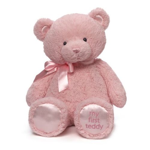 Baby GUND My First Teddy Bear, Ultra Soft Animal Plush Toy for Babies and Newborns, Pink, 18”