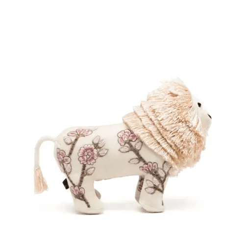 Anke Drechsel Lion Embroidered Soft Toy | White | FARFETCH