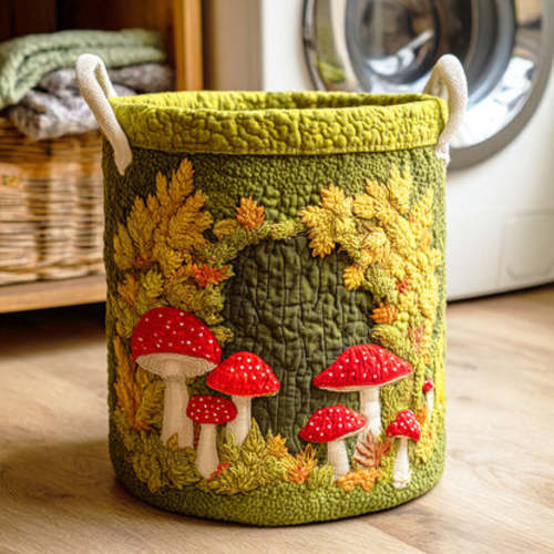 Forest Mushroom Quilted Laundry Basket NCU0NTD395 – Quiltnest