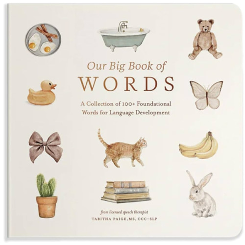 Our Big Book of First Words: A Collection of 100+ Foundational Words for Language Development