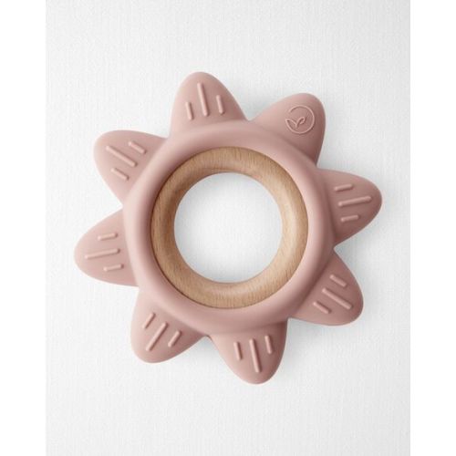 Baby Little Planet Silicone & Wood Teether - Pink - Little Planet | Carter's
