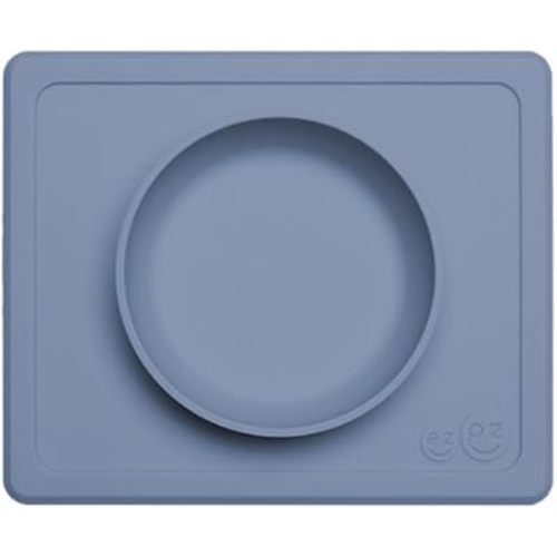ezpz Mini Bowl (Indigo) - 12 Months+ - 100% Silicone Suction Placemat + Bowl