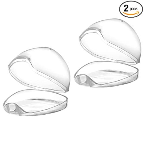 Accmor Pacifier Case, Pacifier Holder Case, Pacifier Container for Travel, BPA Free, Transparent, 2 Pack