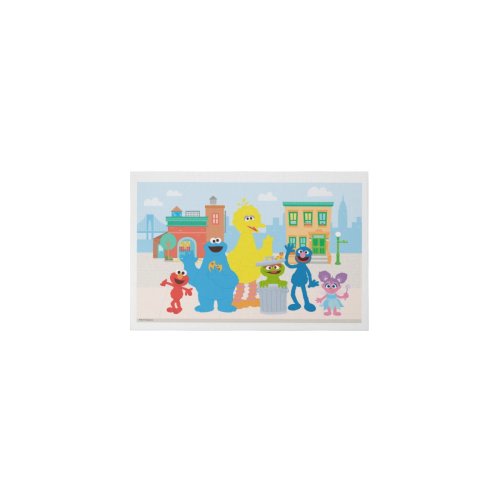 Sesame Street | Neighborhood Scene Faux Canvas Print | Zazzle