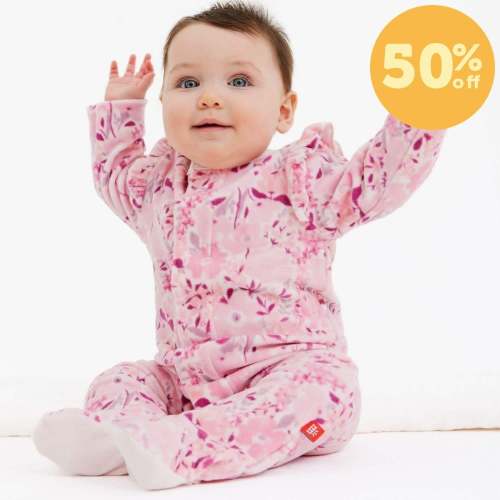 chloe velour magnetic parent favorite footie – Magnetic Me