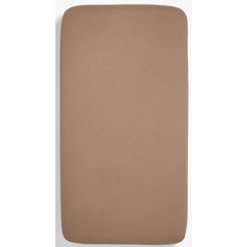 Supersoft Almond Brown 100% Organic Cotton Gauze Baby Crib Fitted Sheet