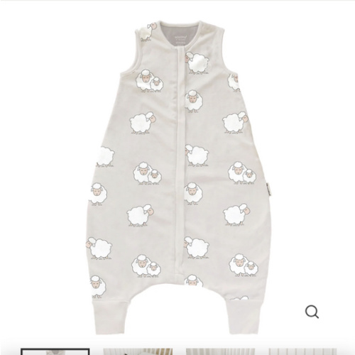 4 Season® Baby Sleep Bag with Feet, Merino Wool & Organic Cotton, Sheep