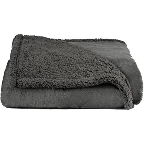 Layered Blankets The Accent - Waterproof, Double Sided Luxury Blanket - Bed, Sofa, Couch - Machine Washable, Comfy - Sherpa and Fleece, Protect The Bed