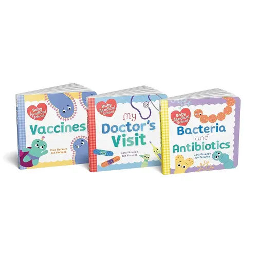 Baby Medical School Board Book Set: Learn about Vaccines, Antibiotics, and Staying Healthy with this Science for Toddlers Gift Set (Human Body Books, Nurse Gifts, Doctor Gifts) (Baby University)