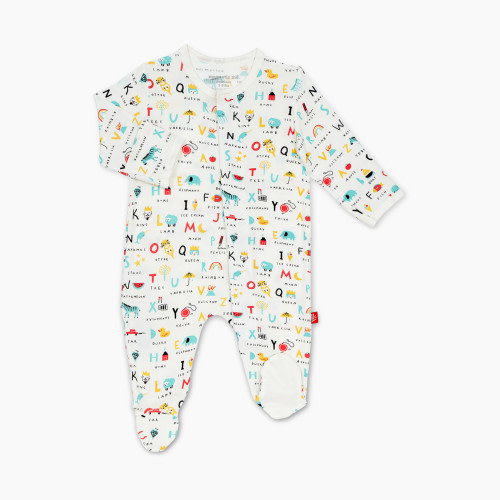 Magnetic Me Modal Footie - ABC Love, 0-3 Months
