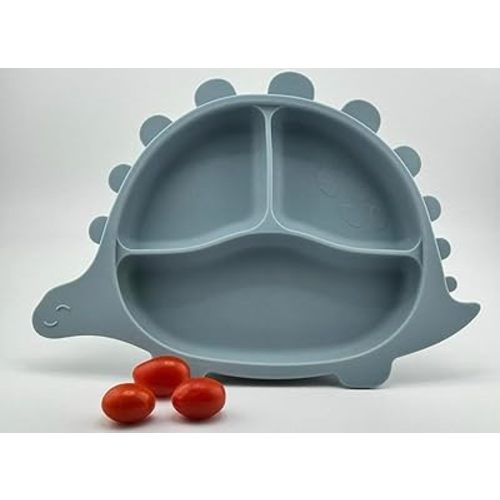Dinosaur Feeding-shaped silicone baby plate/Suction Plates for Baby/NO BPA