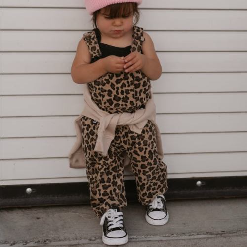 Leopard Print Overalls