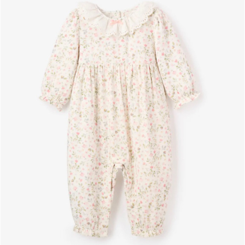 Folklore Floral Organic Muslin Jumpsuit – Elegant Baby