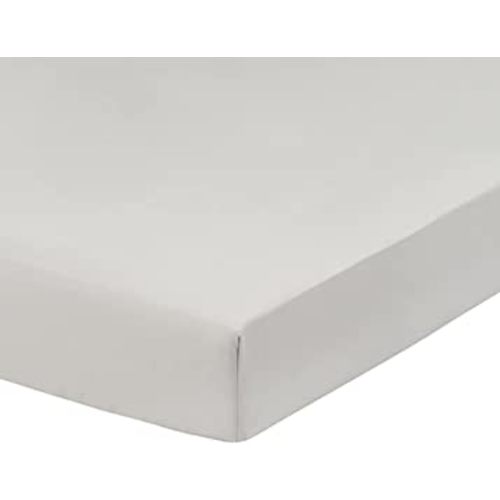 Everyday Kids Fitted Crib Sheet, 100% Soft Breathable Microfiber Baby Sheet, Fits Standard Size Crib Mattress 28in x 52in, Gray Nursery Sheet